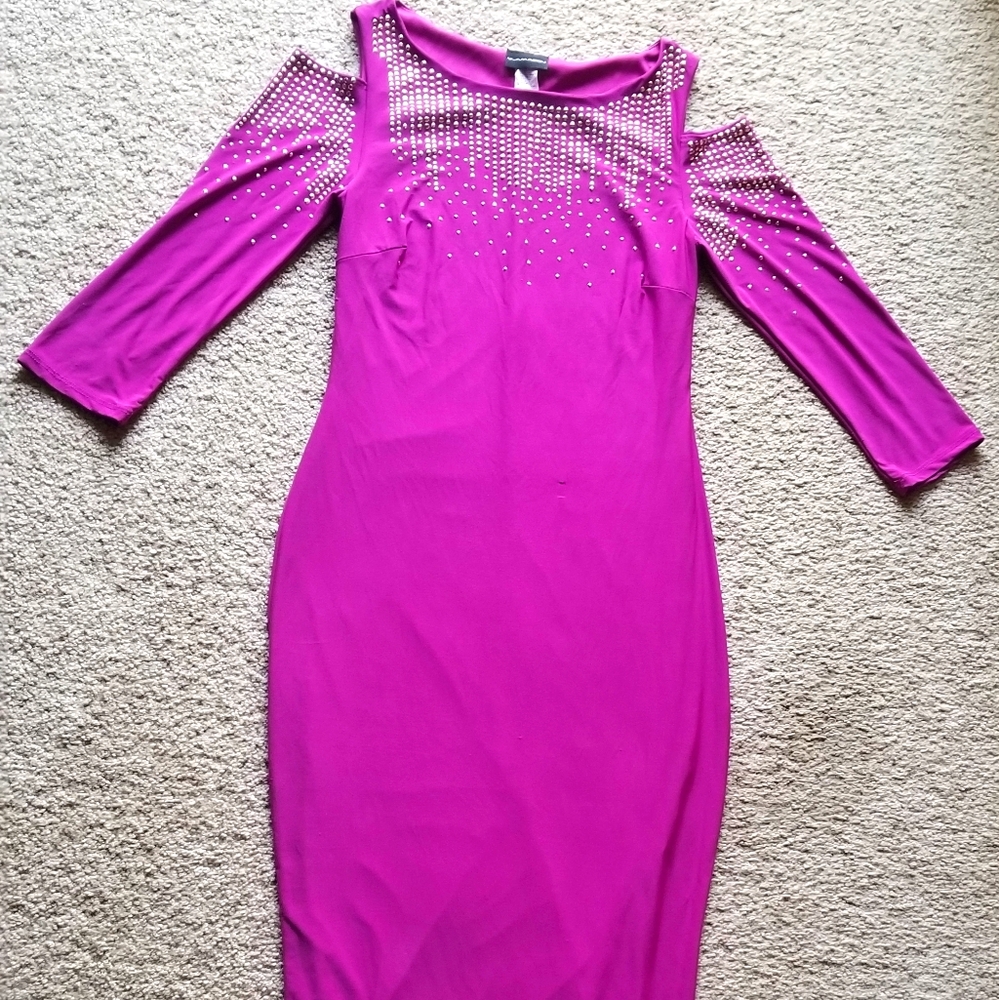 Long pink dress